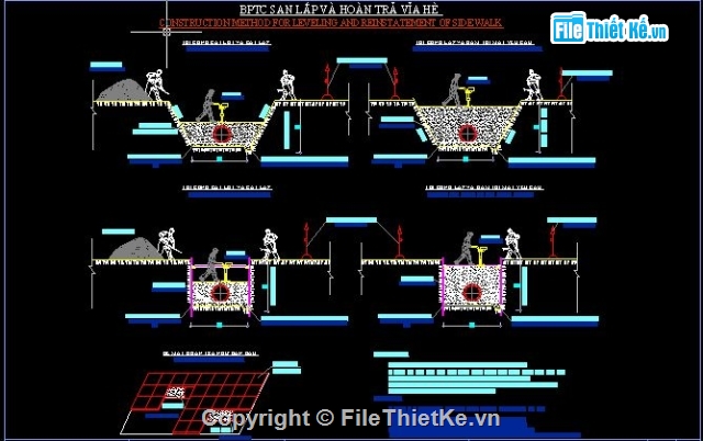 biện pháp thi công đường ống,thi công cống thoát nước,thi công tuyến ống thoát nước,thi công ống HDPE,biện pháp neo giữ cáp viễn thông